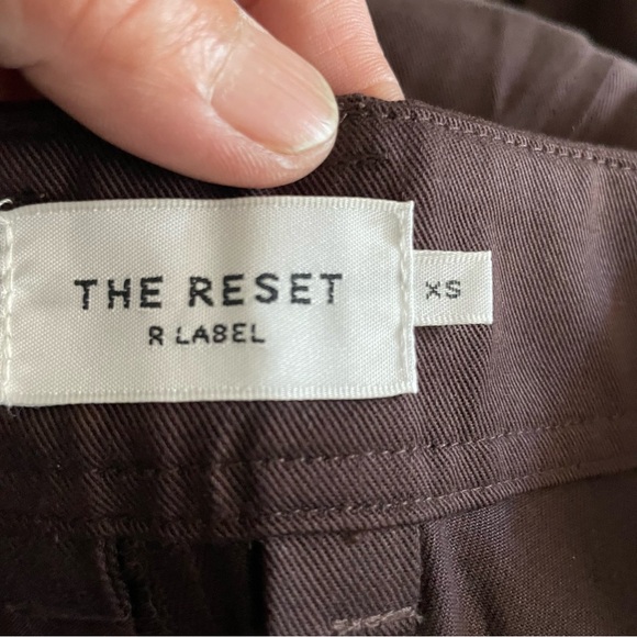 The Reset R Label Dark Brown women's Dress Pants size XS - Picture 3 of 7